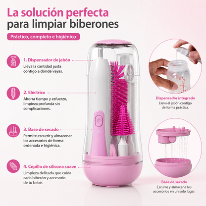 BabyClean Pro™ Sistema Inteligente de Limpieza para Biberones
