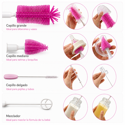 BabyClean Pro™ Sistema Inteligente de Limpieza para Biberones