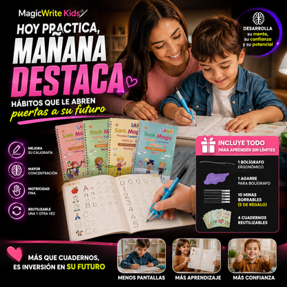 MagicWrite Kids™ | Kit de Práctica Reutilizable