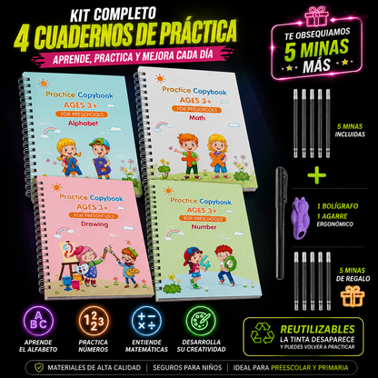 MagicWrite Kids™ | Kit de Práctica Reutilizable
