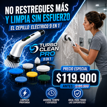 TurboClean Pro™ | Limpiador Eléctrico 9 en 1
