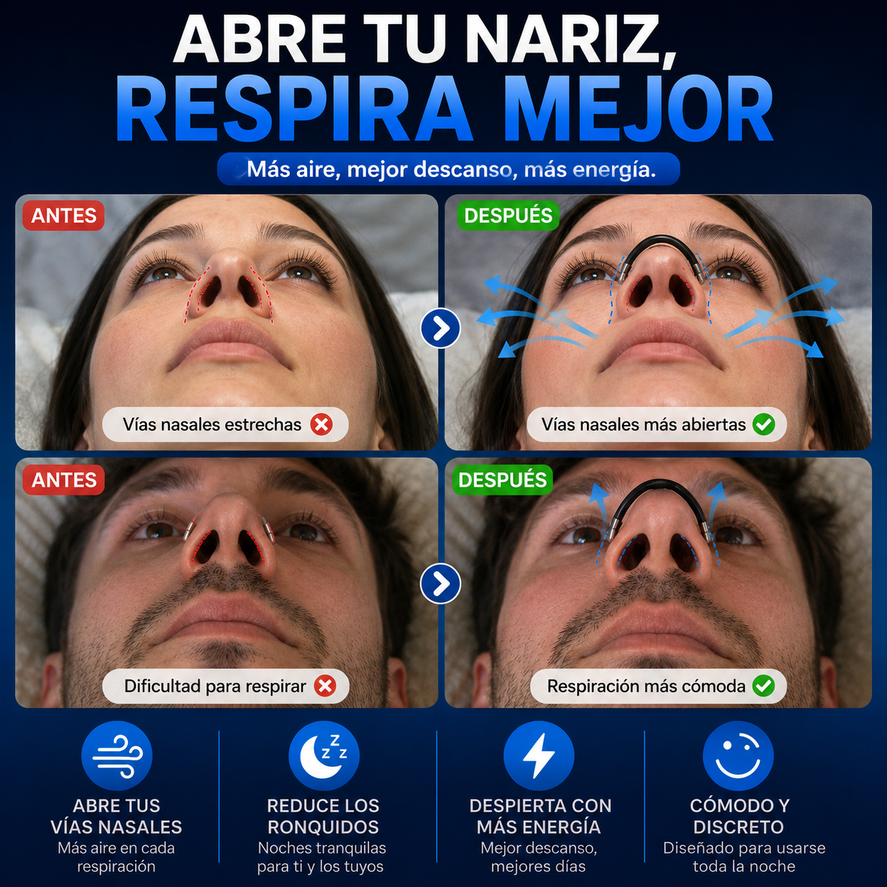 RespiraMax™ | Despiértate Con Tranquilidad Desde La Primera Noche