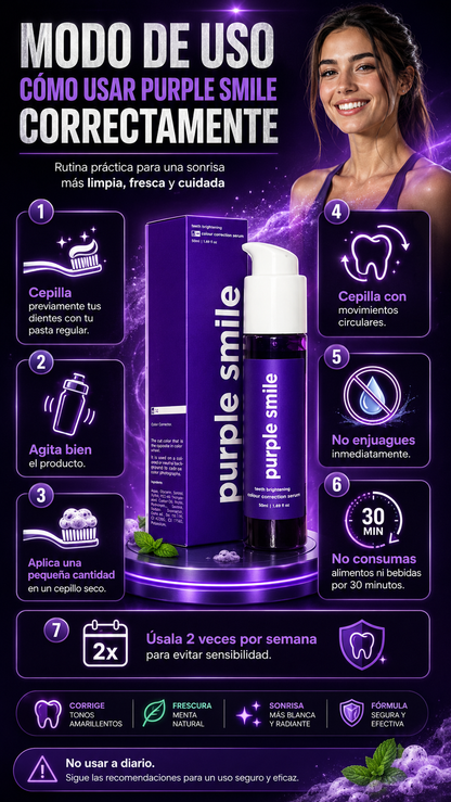 PURPLE SMILE | Despierta tu sonrisa sin ir al dentista.