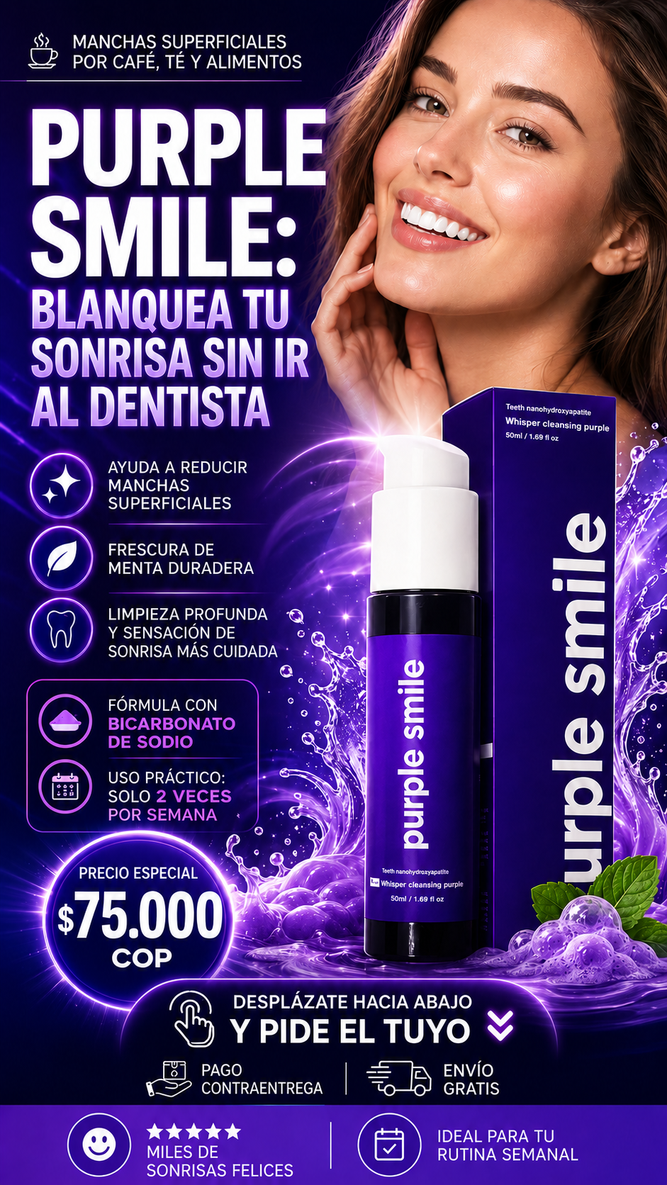 PURPLE SMILE | Despierta tu sonrisa sin ir al dentista.