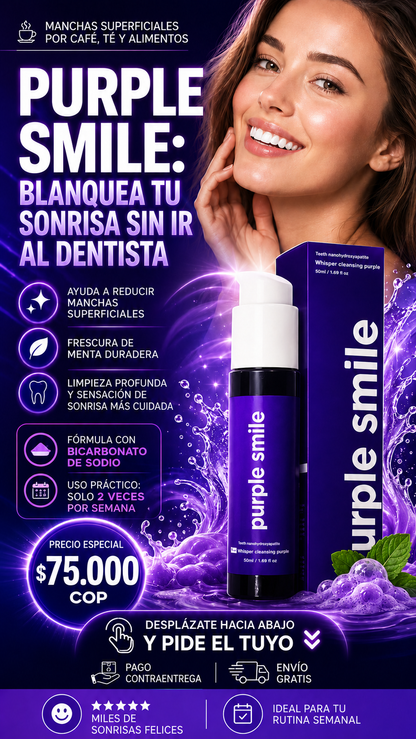 PURPLE SMILE | Despierta tu sonrisa sin ir al dentista.
